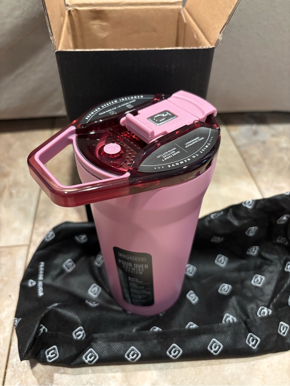 Brumate Pour Over system in Mauve
